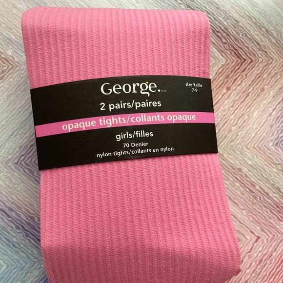 Girls Pink Tights - Picture 2 of 5